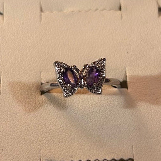 Ring Ametist fjäril