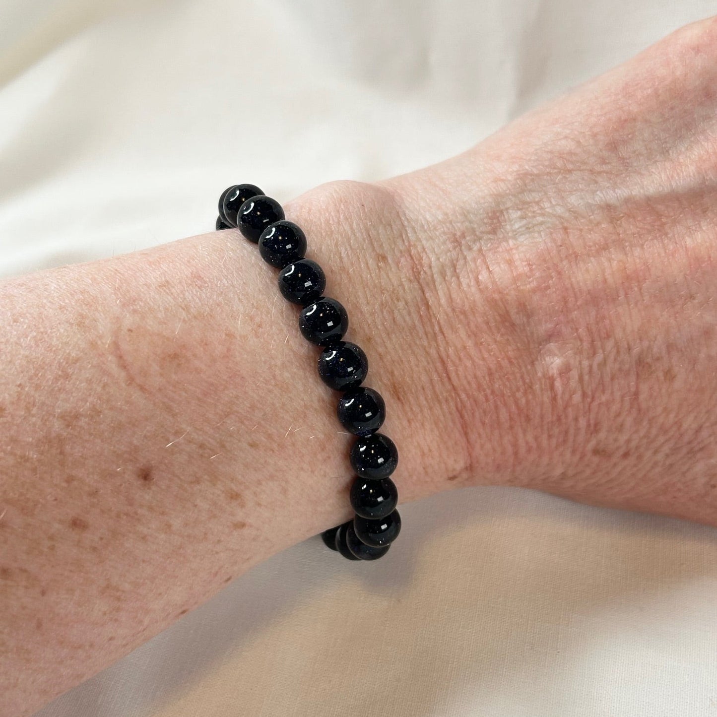 Armband Sandsten blå 8 mm